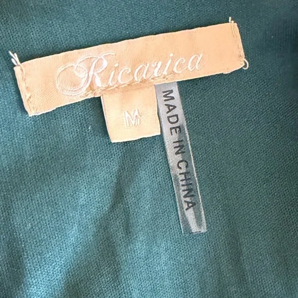 ✨ Ricarica Emerald Green Sequin Long Sleeve Maxi Gown - Size M - Picture 5 of 7